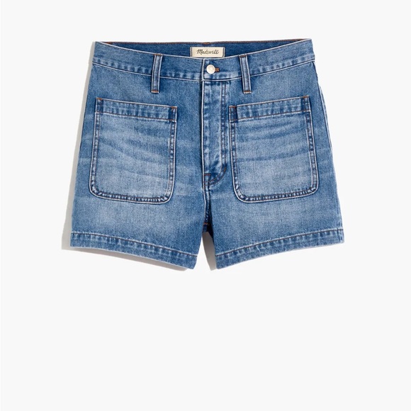 Madewell Pants - MADEWELL Patch Pocket Denim Jean Shorts Size 29